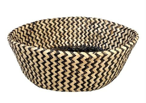 Premium Round Belly Seagrass Storage Baskets - 2 Pack