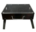 Premium Mini Portable Foldable Charcoal BBQ Grill - Matte Black