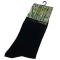 Premium 1 Pair Black Bamboo Crew Business Socks 2-8