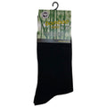 Premium 1 Pair Black Bamboo Crew Business Socks 2-8