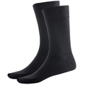 Premium 1 Pair Black Bamboo Crew Business Socks 6-11