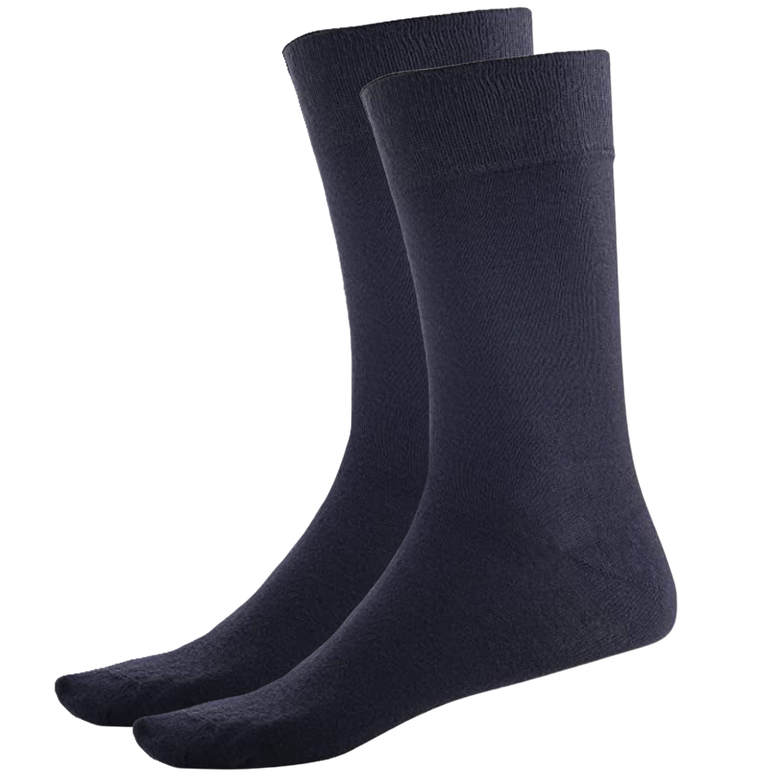 Premium 1 Pair Navy Bamboo Crew Business Socks 6-11