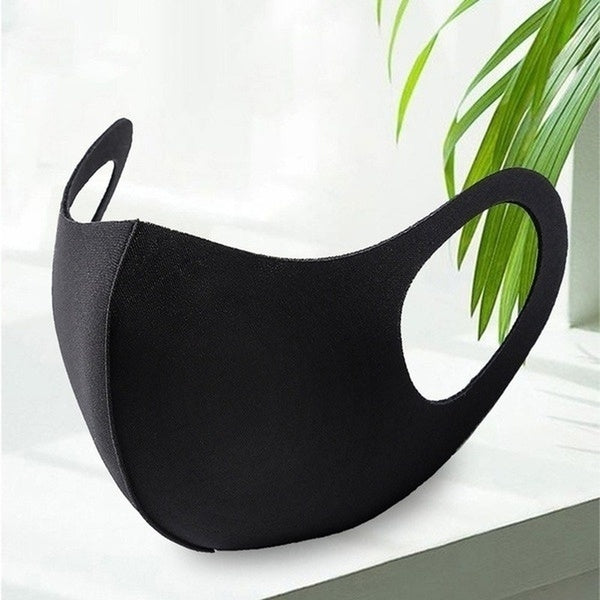 Premium Summer Reusable Breathable Face Masks - Black, 10 Pack