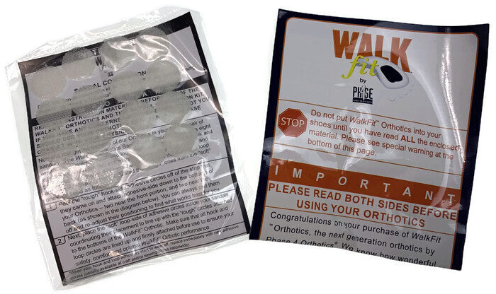 WALKFIT 3/4 Orthotic Insoles Blue Size C with Cushioning and Odour Protection