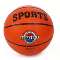 Premium Classic Rubber Training Basketball - Black/Orange, Size 7