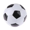 Premium Classic Machine-Sewn PVC Soccer Ball - Black/White, Size 5