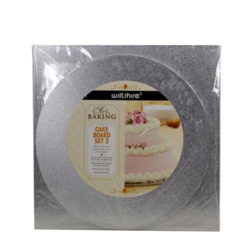 WILTSHIRE Art of Baking Reusable Wooden Cake Boards – Set of 2