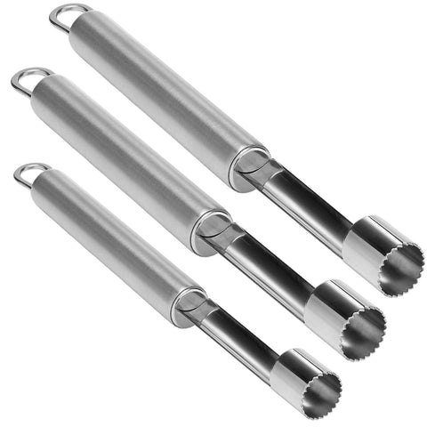 WILTSHIRE Stainless Steel Apple Corer – 3 Pack