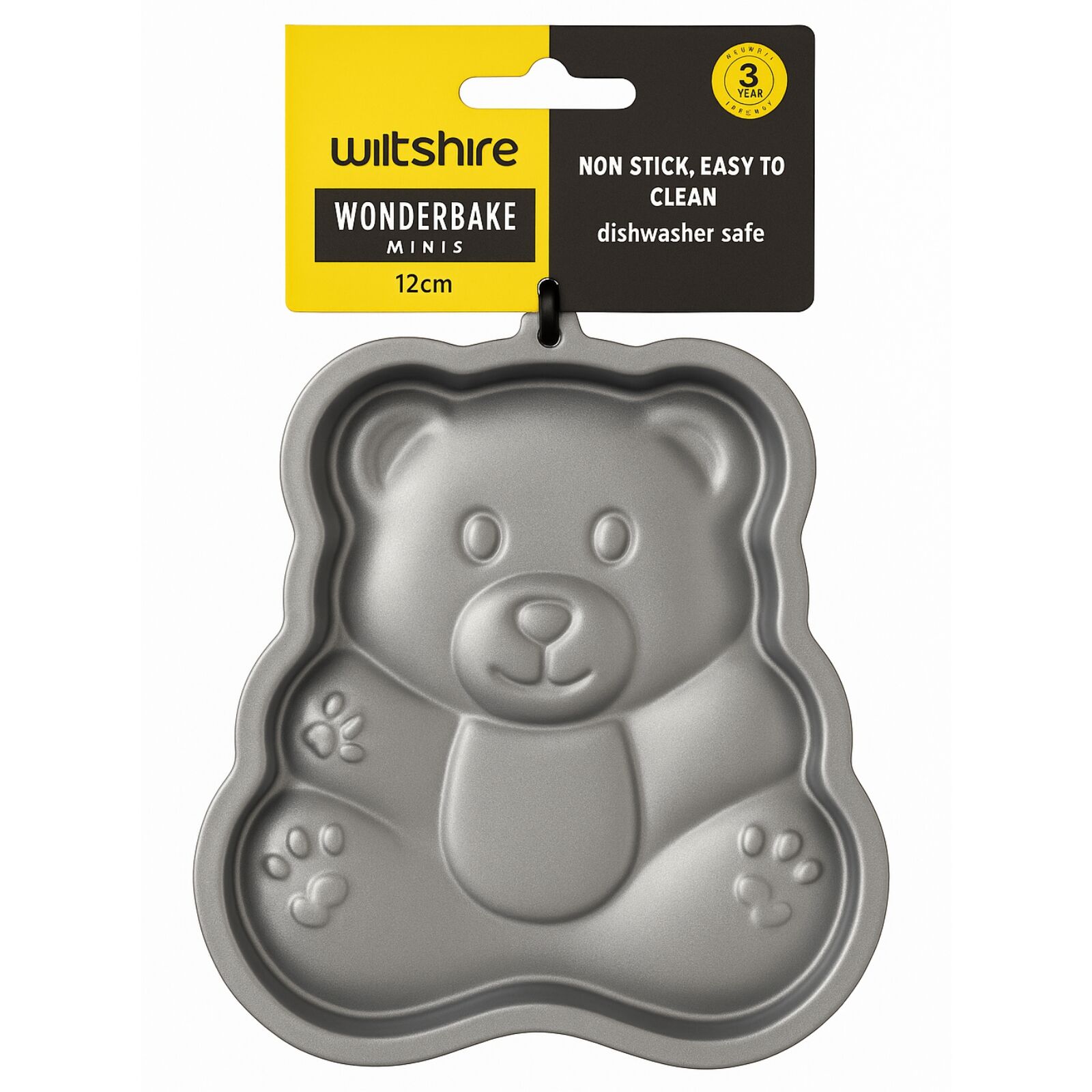 WILTSHIRE WonderBake Mini Non-Stick Bear Cake Pan – 12cm