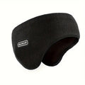 Black Winter Earmuffs for Men - Warm Ear Cover Protection - Running Headband - SuperSaverAU - view 2