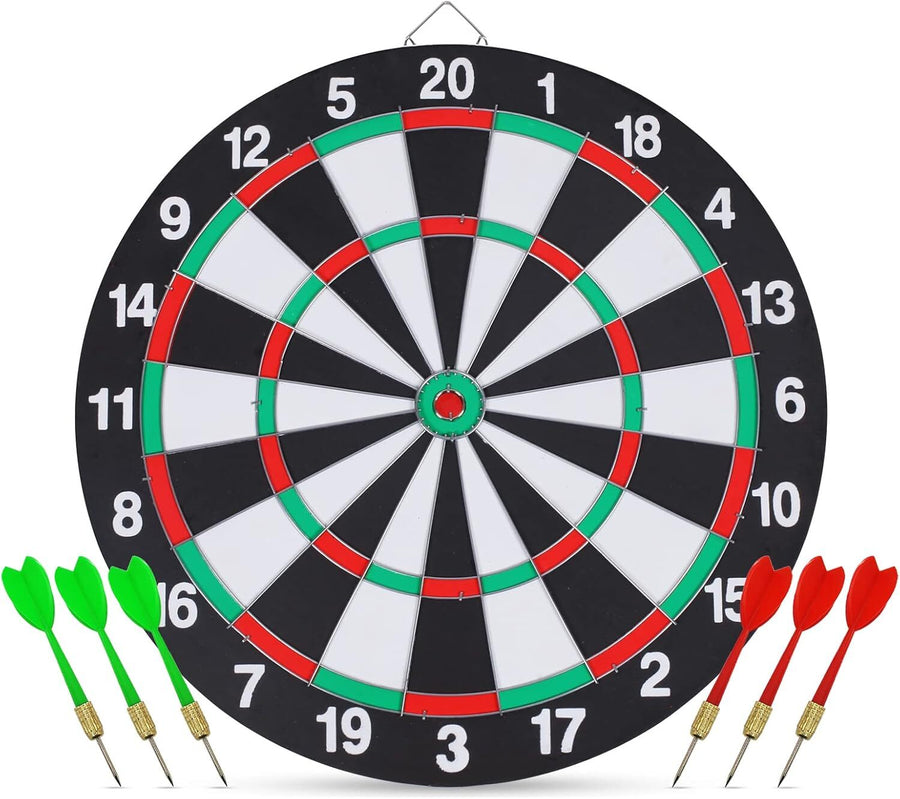 15" Professional Dartboard Set with Steel Darts - Double-Sided - SuperSaverAU - view 1