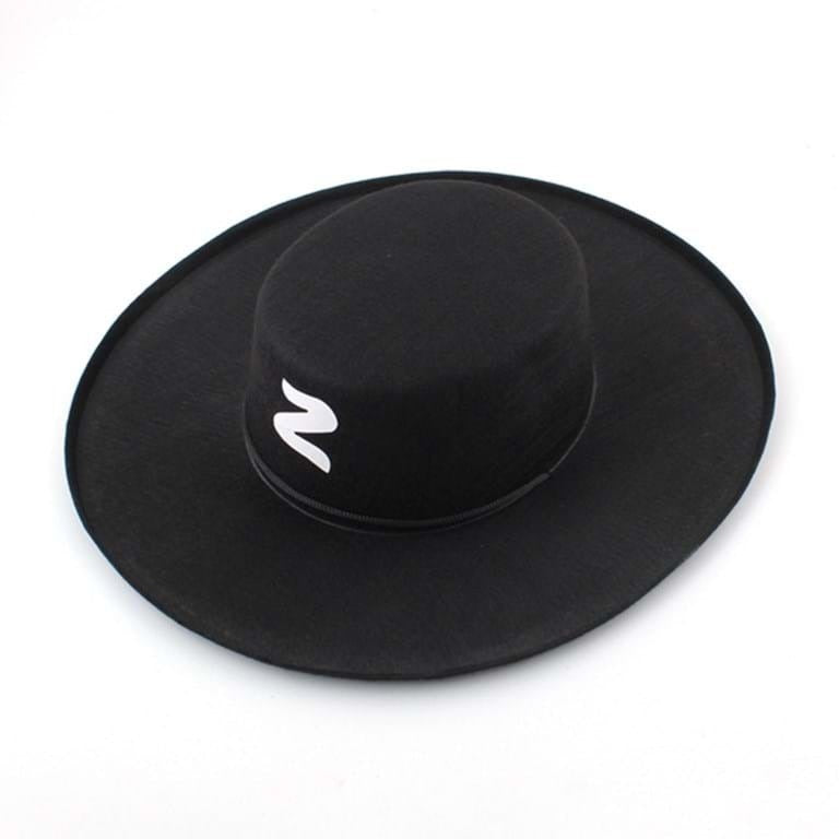 Zorro Hat Spanish Bandit Adult/Children Costume Party Halloween Dress - SuperSaverAU - view 1