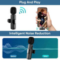Hridz K31 3-in-1 Wireless Mini Microphone for iOS Android and Camera