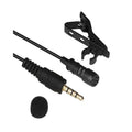 Hridz 3.5mm Clip-On Lavalier Lapel Microphone for Mobile Phones
