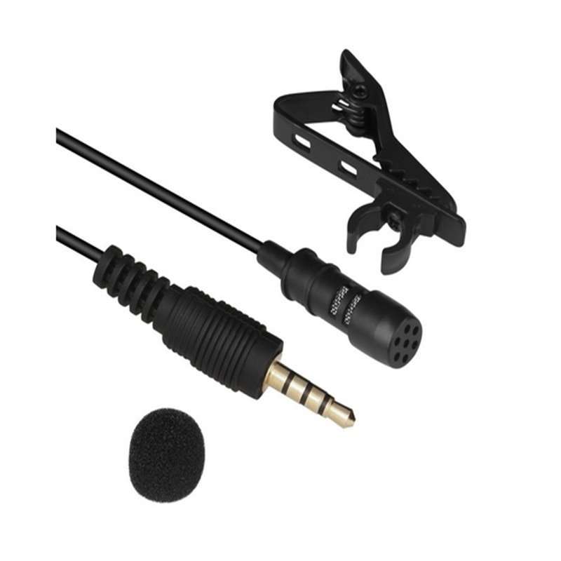 Hridz 3.5mm Clip-On Lavalier Lapel Microphone for Mobile Phones