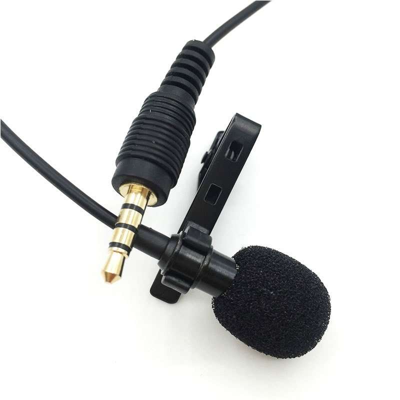 Hridz 3.5mm Clip-On Lavalier Lapel Microphone for Mobile Phones