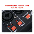 HRIDZ EMC-G04 Audio Mixer with UHF Wireless Microphones