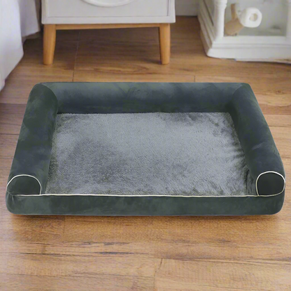 PawfectFriend Medium Orthopedic Dog Bed - Bolstered, Removable Cover, Calming Mattress