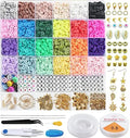 Premium Polymer Clay Beads Set 6000pcs, 24 Colours for DIY Bracelet Making - SuperSaverAU - view 1