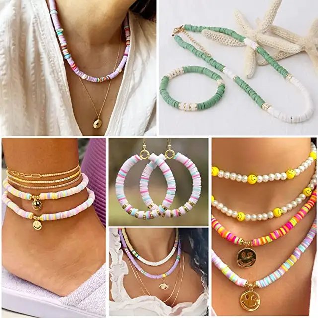 Premium Polymer Clay Beads Set 6000pcs, 24 Colours for DIY Bracelet Making - SuperSaverAU - view 3