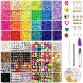 Theli Craft 7860pcs 28 Colors 6mm Polymer Clay Bead Jewelry Making Kit - SuperSaverAU - view 1