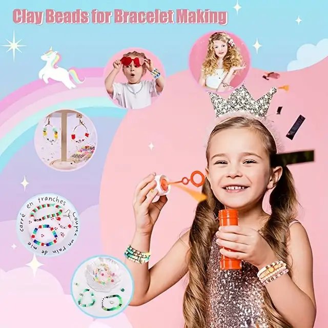 10800pcs Clay Beads Jewelry Making Kit - 72 Colors Heishi Spacer Beads - SuperSaverAU - view 2