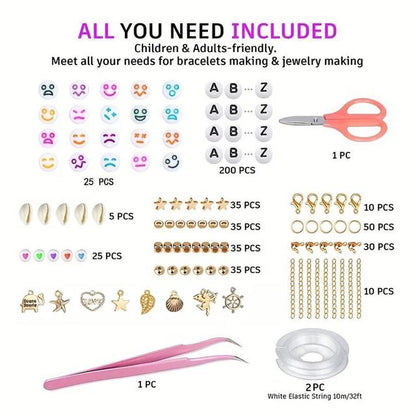 10800pcs Clay Beads Jewelry Making Kit - 72 Colors Heishi Spacer Beads