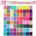 10800pcs Clay Beads Jewelry Making Kit - 72 Colors Heishi Spacer Beads - SuperSaverAU - view 5