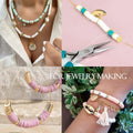 TheliCraft DIY Jewelry Making Kit: 35000PCS 2mm Glass Seed Beads & Alphabet Beads Set - SuperSaverAU - view 2
