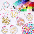 TheliCraft DIY Jewelry Making Kit: 35000PCS 2mm Glass Seed Beads & Alphabet Beads Set - SuperSaverAU - view 4