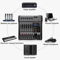 Hridz CT-60S 6-Channel Bluetooth USB Audio Mixer
