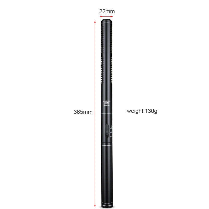 Premium HZ-320 Professional Shotgun Condenser Microphone with 7m Cable
