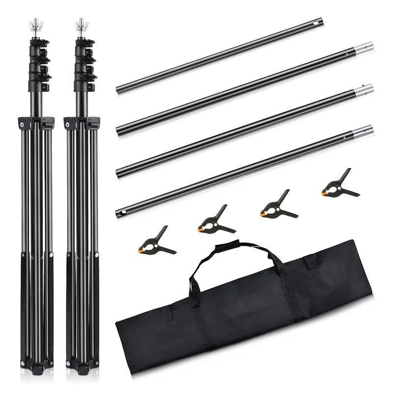 Premium 2.6m x 3m Heavy Duty Photography Backdrop Support System