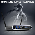 Hridz UR-109 PRO Dual UHF Wireless Microphone Kit