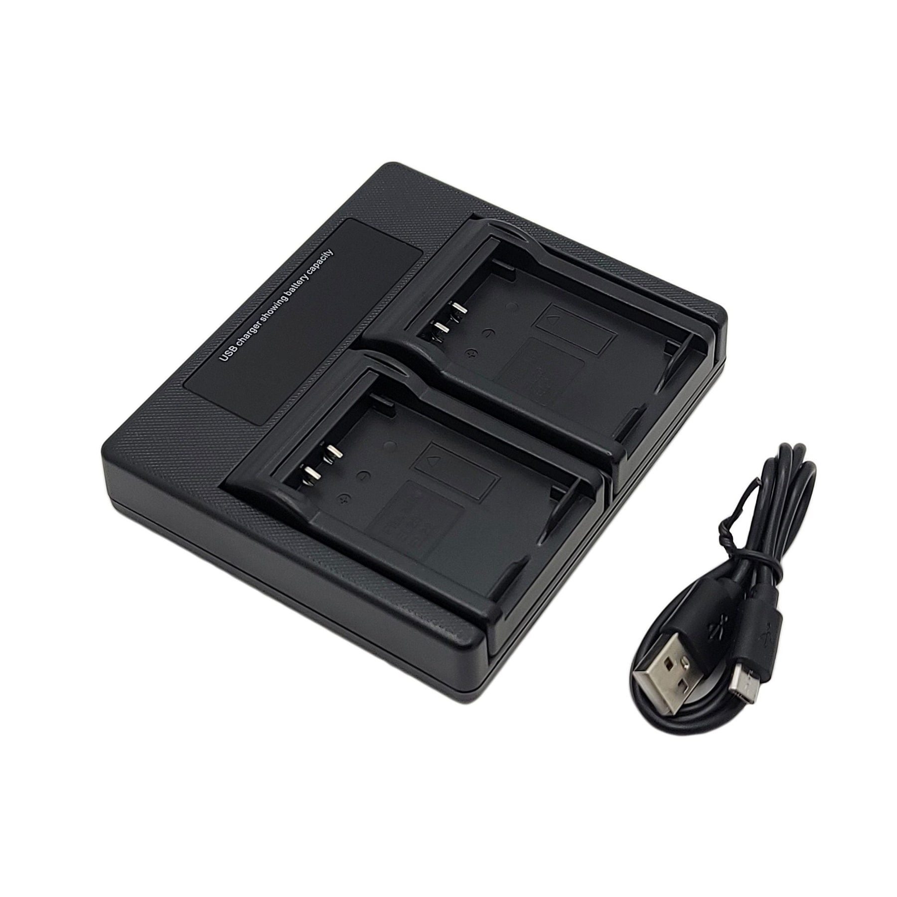 Hridz DMW-BLK22 Dual Battery Charger for Panasonic LUMIX