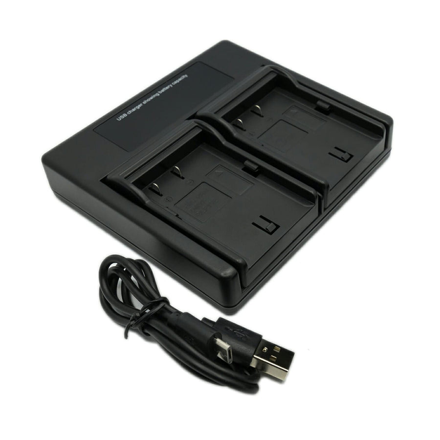 Hridz DMW-BLF19 Dual Battery Charger for Panasonic Cameras