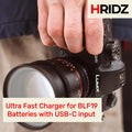 Hridz DMW-BLF19 Dual Battery Charger for Panasonic Cameras