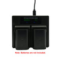 Hridz DMW-BLF19 Dual Battery Charger for Panasonic Cameras
