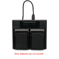 Hridiz LP-E10 Dual Battery Charger for Canon EOS 3000D 1500D 1300D 1200D, Micro USB Input - SuperSaverAU - view 2