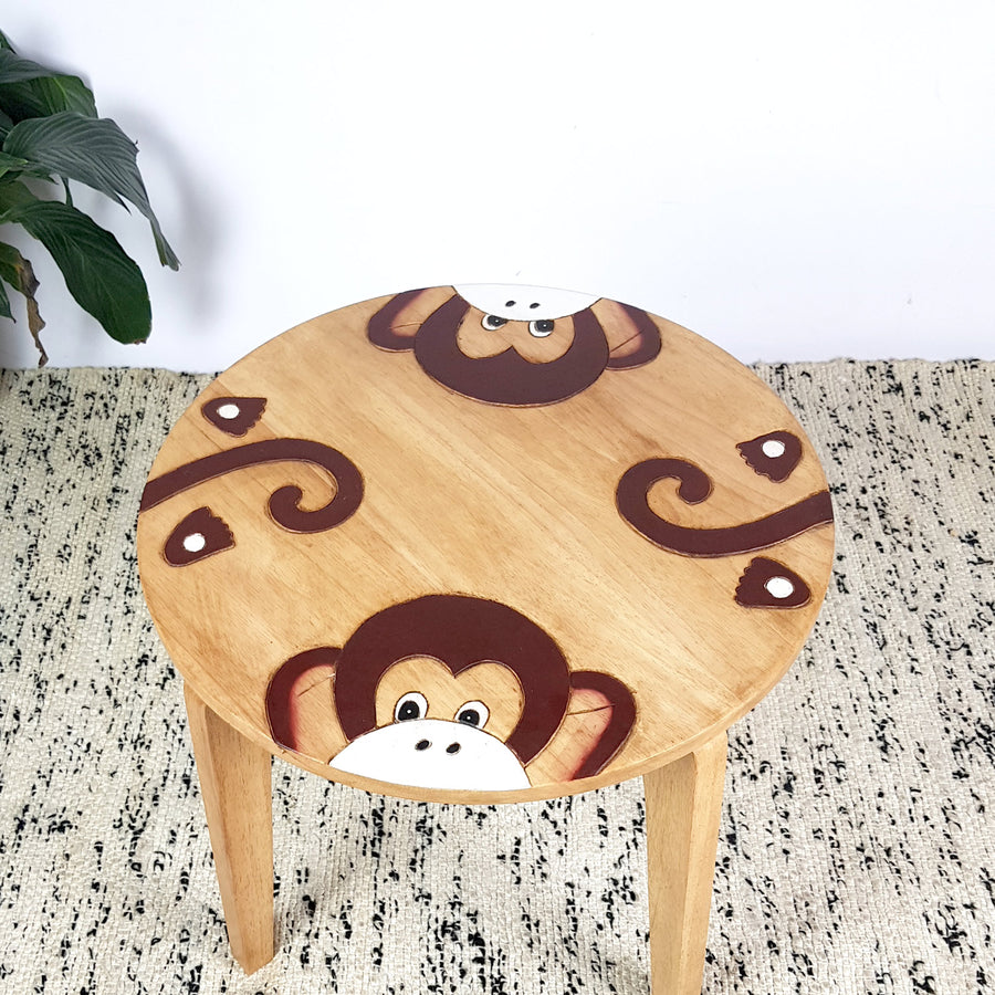 Kids Wooden Table Monkey - SuperSaverAU - view 1