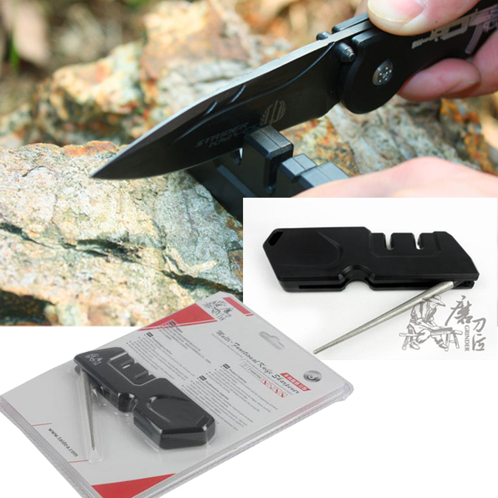 TAIDEA Multi Function Pocket Knife Sharpener, 12.5 x 4 x 1.5 cm, 12 Month Warranty - SuperSaverAU - view 1