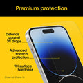 OtterBox Screen Protector Premium Antimicrobial Glass for Apple iPhone 15 Pro Max - 6.7" - Clear - SuperSaverAU - view 4