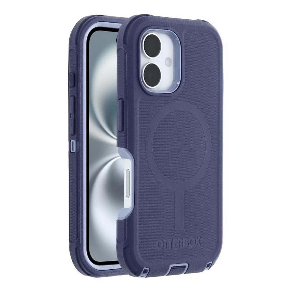 OtterBox Defender MagSafe Back Case for iPhone 16 - Purple