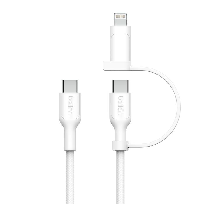 Belkin BoostCharge Pro 2-in-1 Cable Usb-C to USB-C + Lightning Connector - SuperSaverAU - view 2