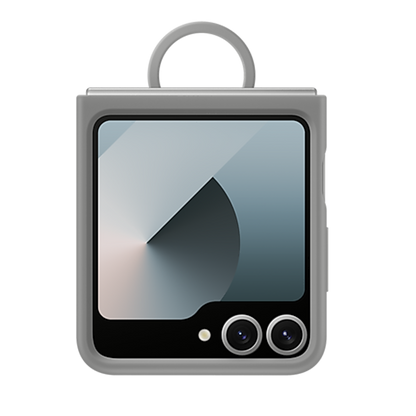 Samsung Silicone Case with Ring for Galaxy Z Flip6 - Grey