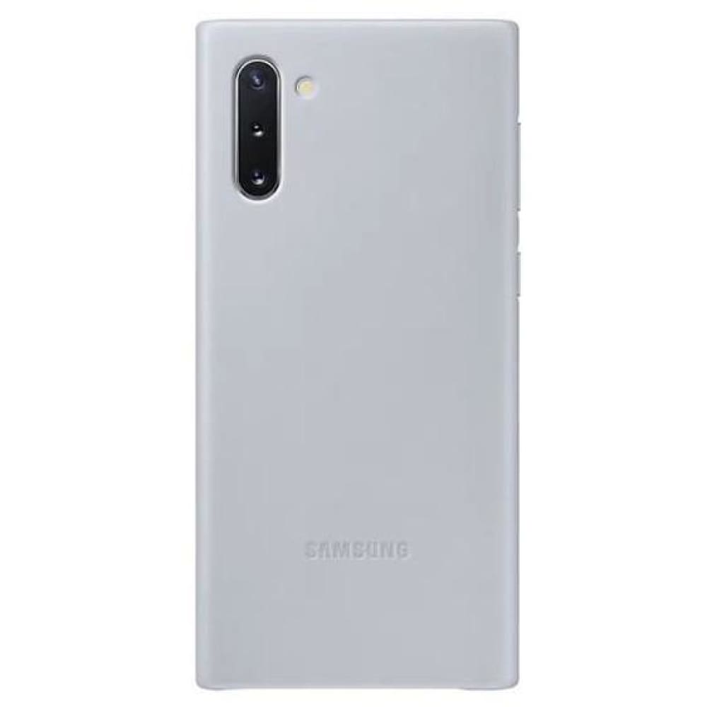 Samsung Galaxy Note 10 Genuine Leather Cover - Grey