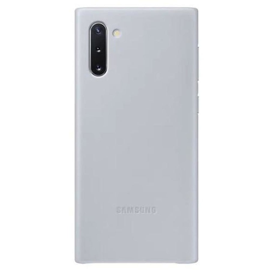 Samsung Galaxy Note 10 Genuine Leather Cover - Grey