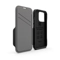 EFM Monaco Leather Wallet Case Armour with D3O 5G Signal Plus for iPhone 13 Pro (6.1" Pro) - Black - SuperSaverAU - view 4