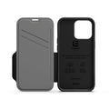 EFM Monaco Leather Wallet Case Armour with D3O 5G Signal Plus for iPhone 13 Pro (6.1" Pro) - Black - SuperSaverAU - view 5