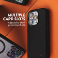 EFM Monaco E-leather Wallet Case Armour With D3O Plus Suits Iphone 15 Pro (6.1") - Black/Space Grey - SuperSaverAU - view 4